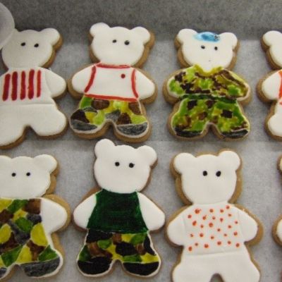 Biscuits shaped like bears
