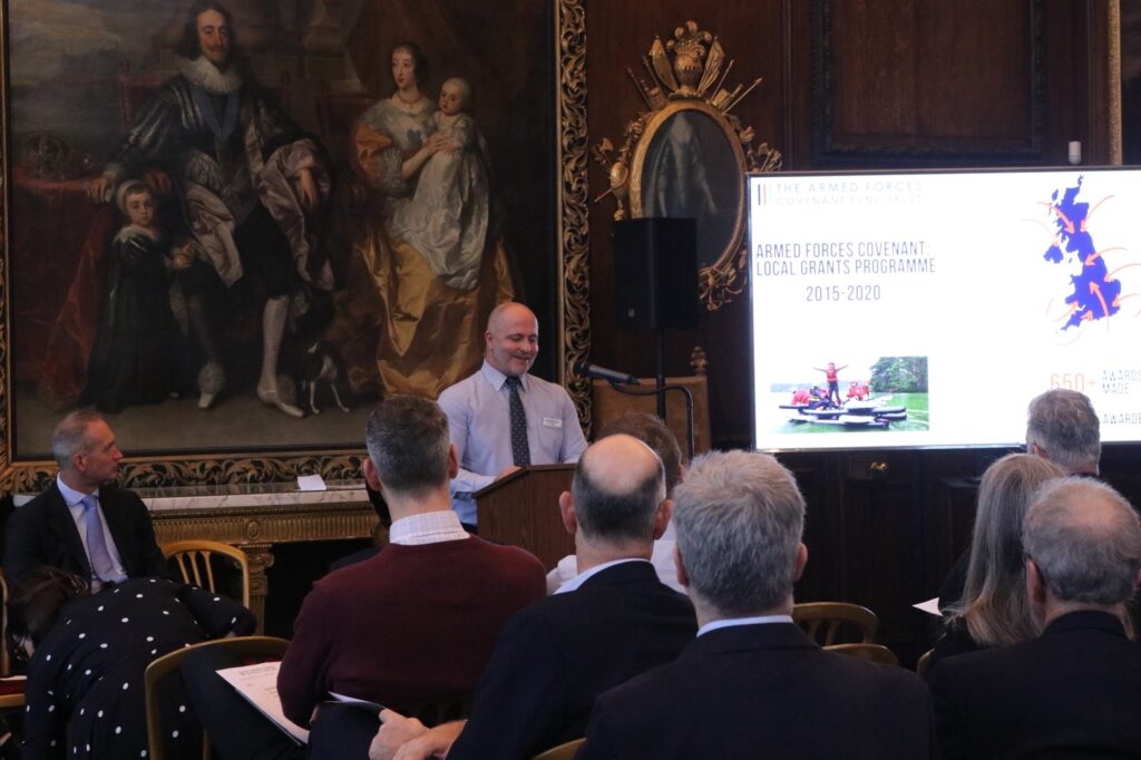 Ian Leckie, Grants Officer speaking at an event