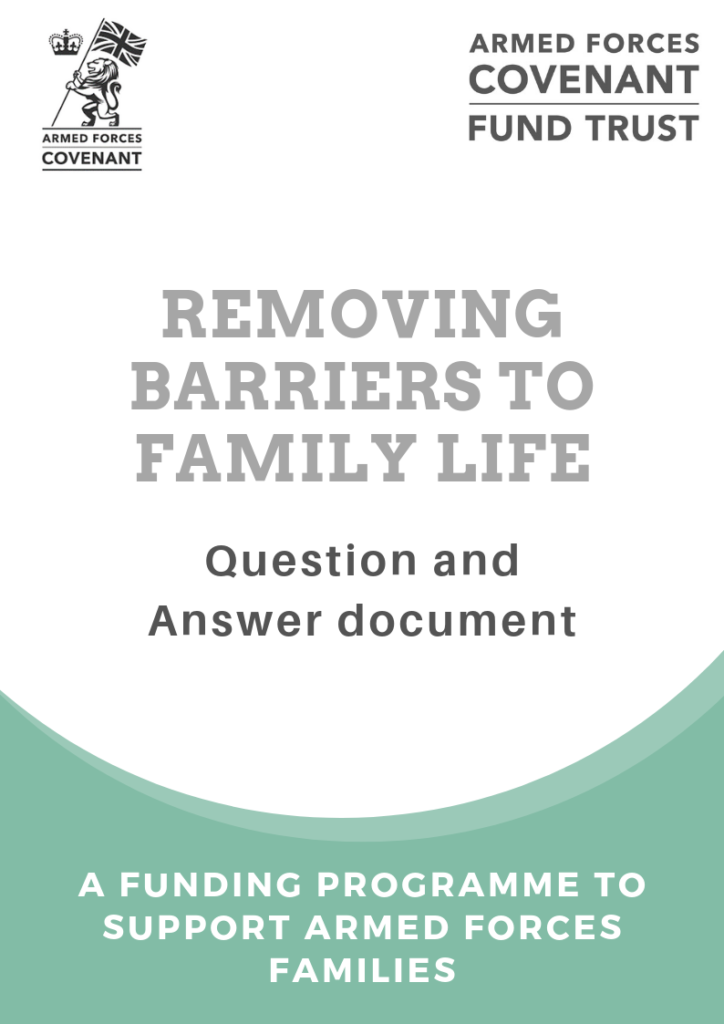 Removing Barriers to Family Life FAQs