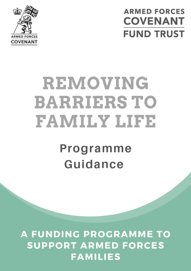 Removing Barriers to Family Life programme guidance