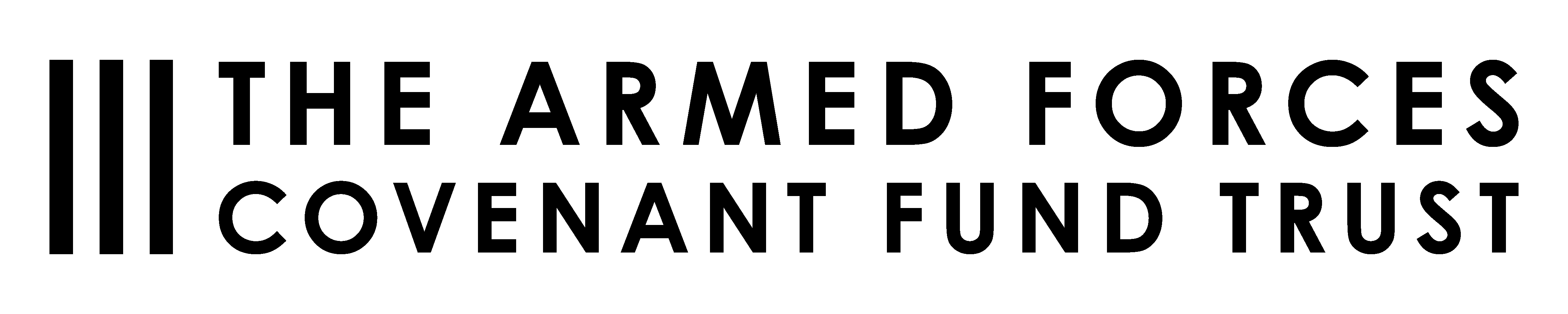 Armed Forces Covenant Fund Trust logo, black, transparent background