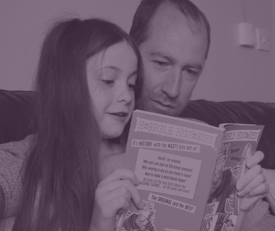 A child and parent from an Armed Forces family