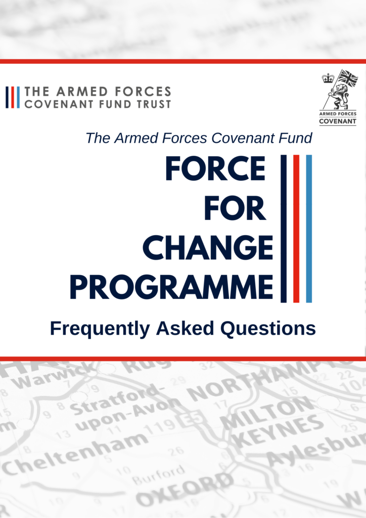 Front cover - Force for Change FAQs document
