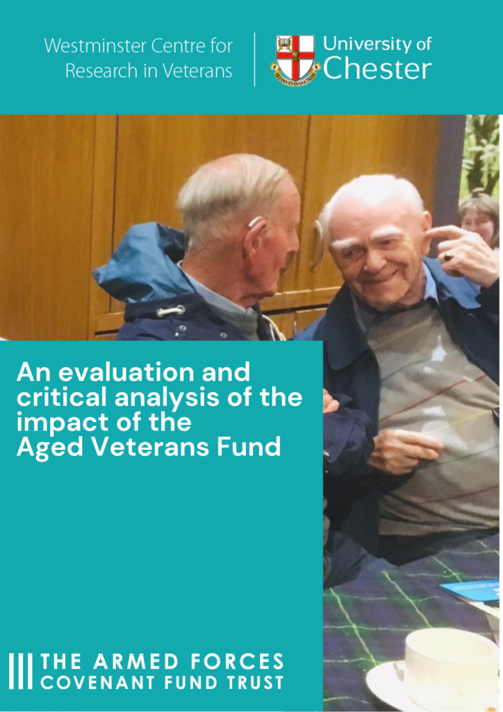 Aged Veterans' Fund evaluation report front cover