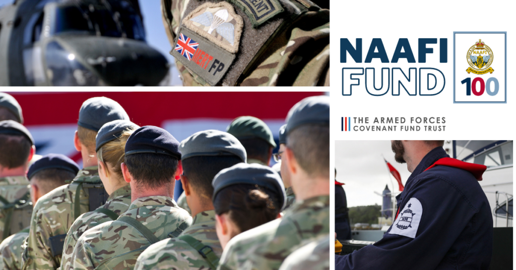NAAFI Fund: images of Army, Navy and RAF personnel