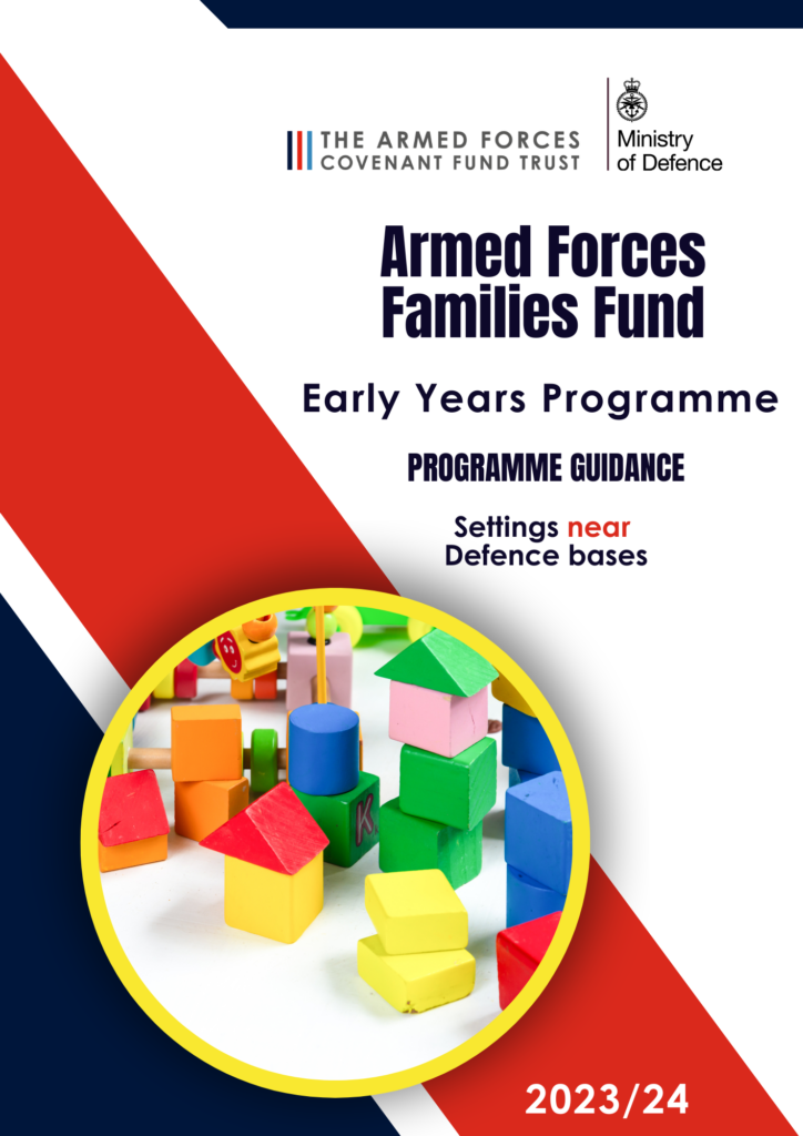 Early Years Programme - Programme Guidance for Settings near Defence bases