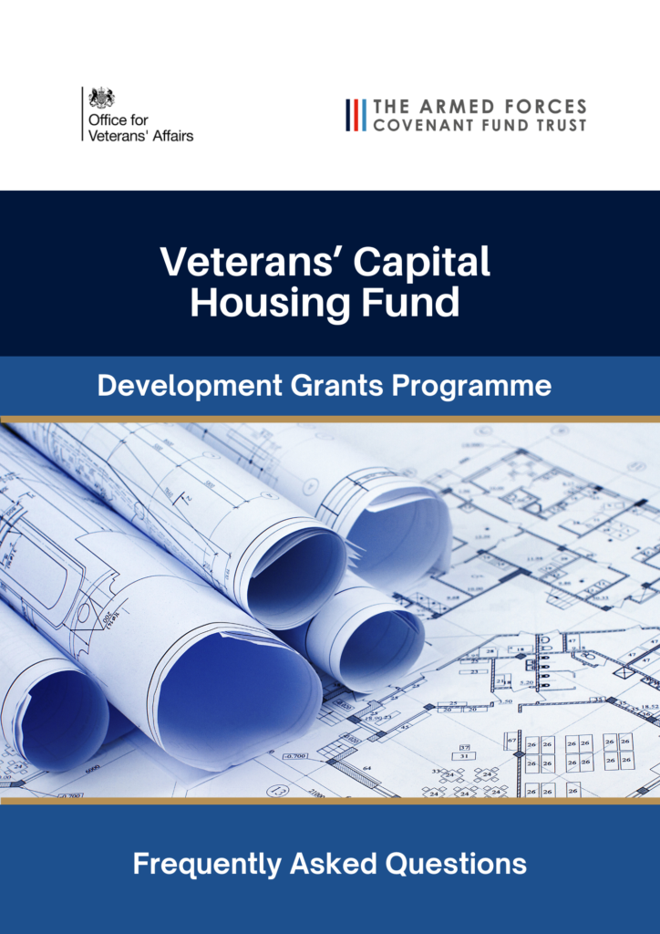 Veterans' Capital Housing Fund - Development Grants programme frequently asked questions