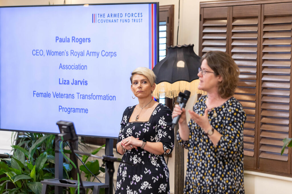 Paula Rogers (WRACA) and Liza Jarvis, Lead of the Female Transformation Programme