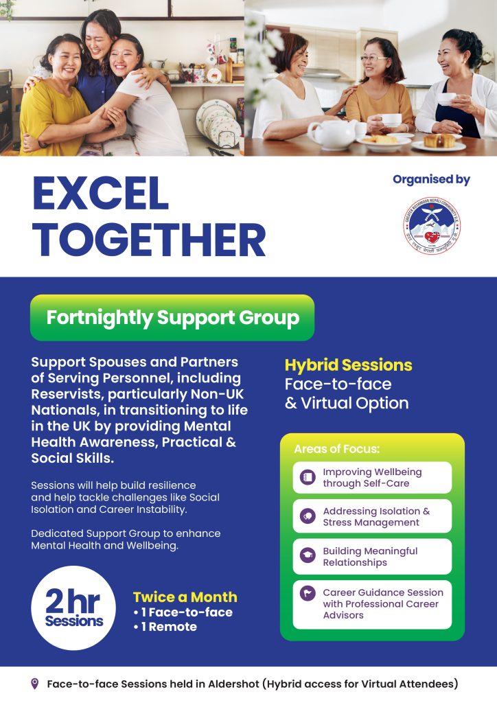 Flyer of information for the Excel Together programme. 