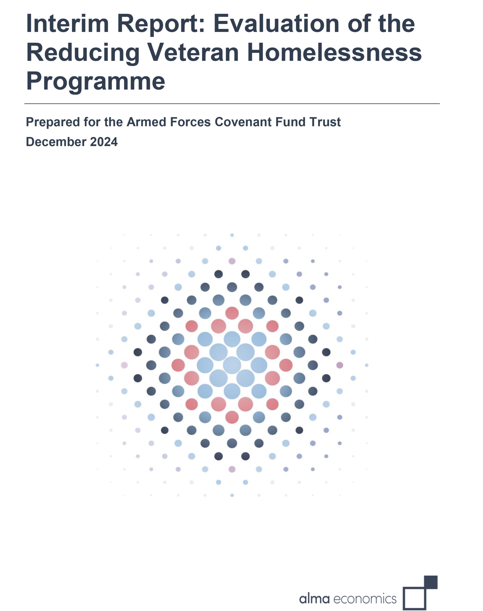 Alma Economics Interim Evaluation of the Reducing Veteran Homelessness programme