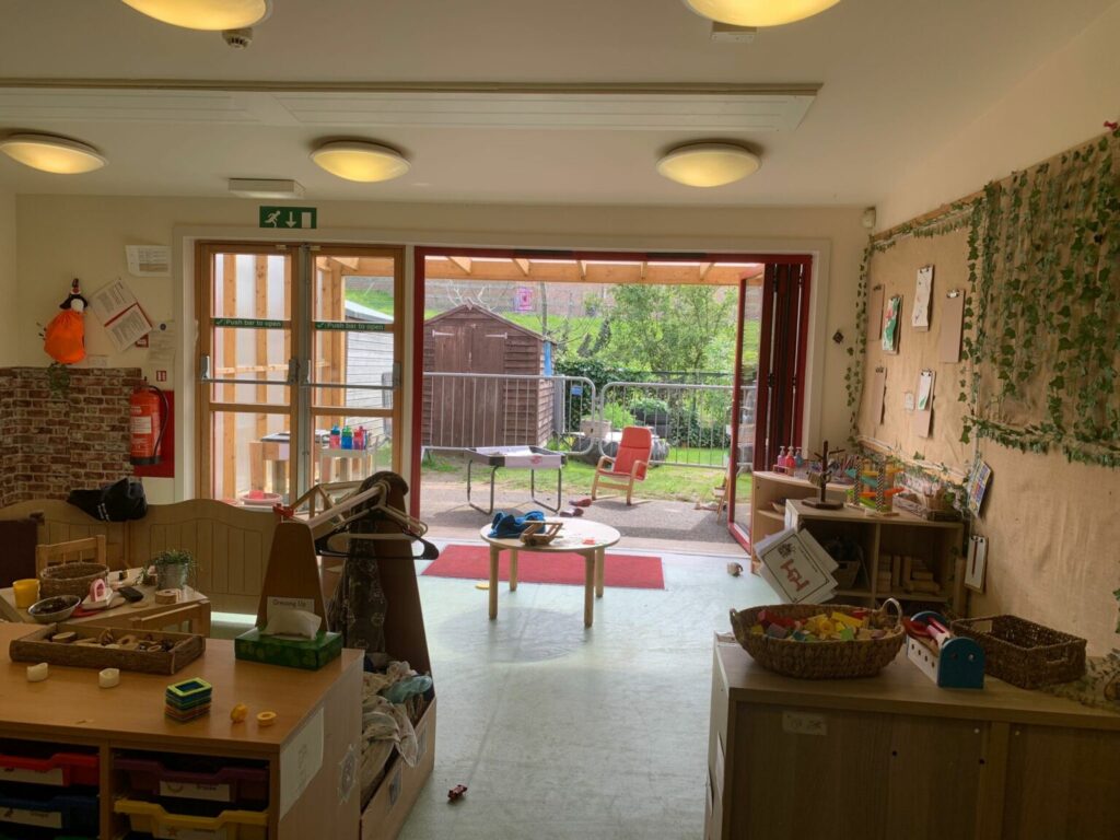 view of the classroom at preschool
