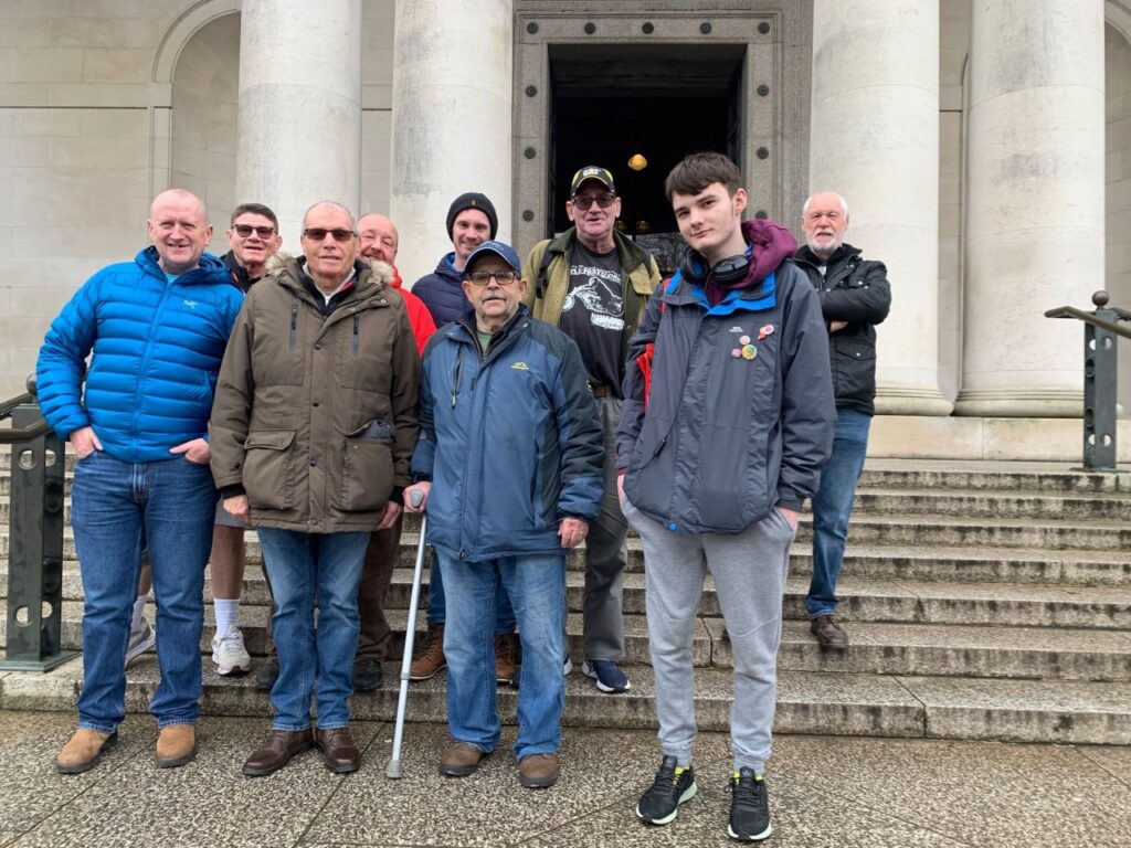 Group photo of the service users of Bulldogs Veterans. 