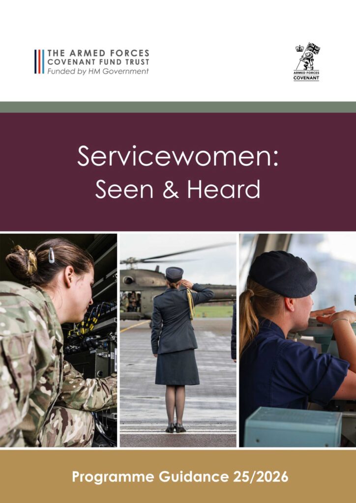 Servicewomen: Seen & Heard programme guidance
